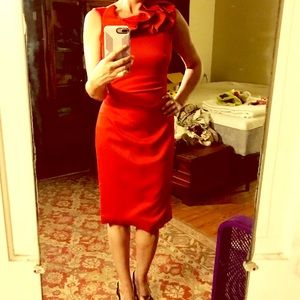 Karen Millen Bombshell Origami Neckline dress